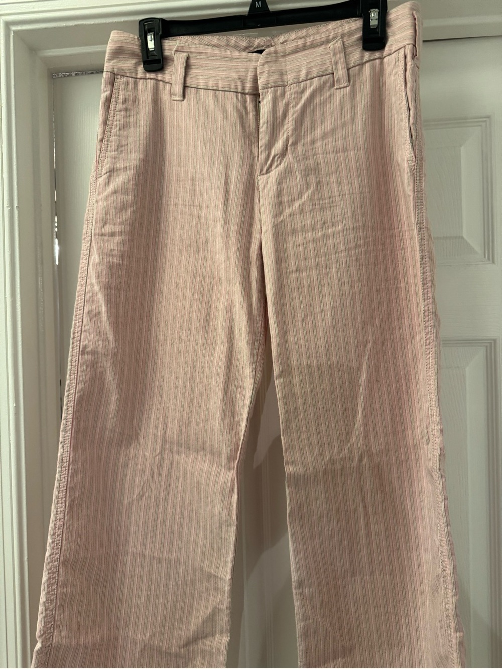 Express Y2K 90’s Pink and Grey Striped Pants Size 4